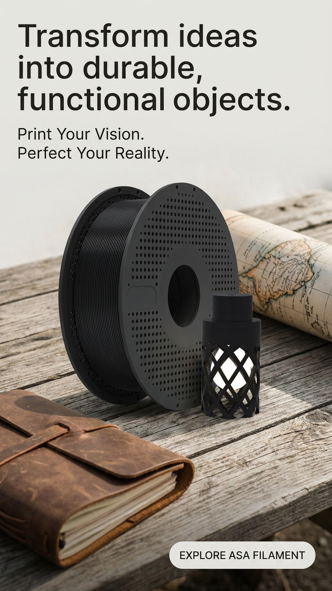 ASA Black 1KG refill spool
